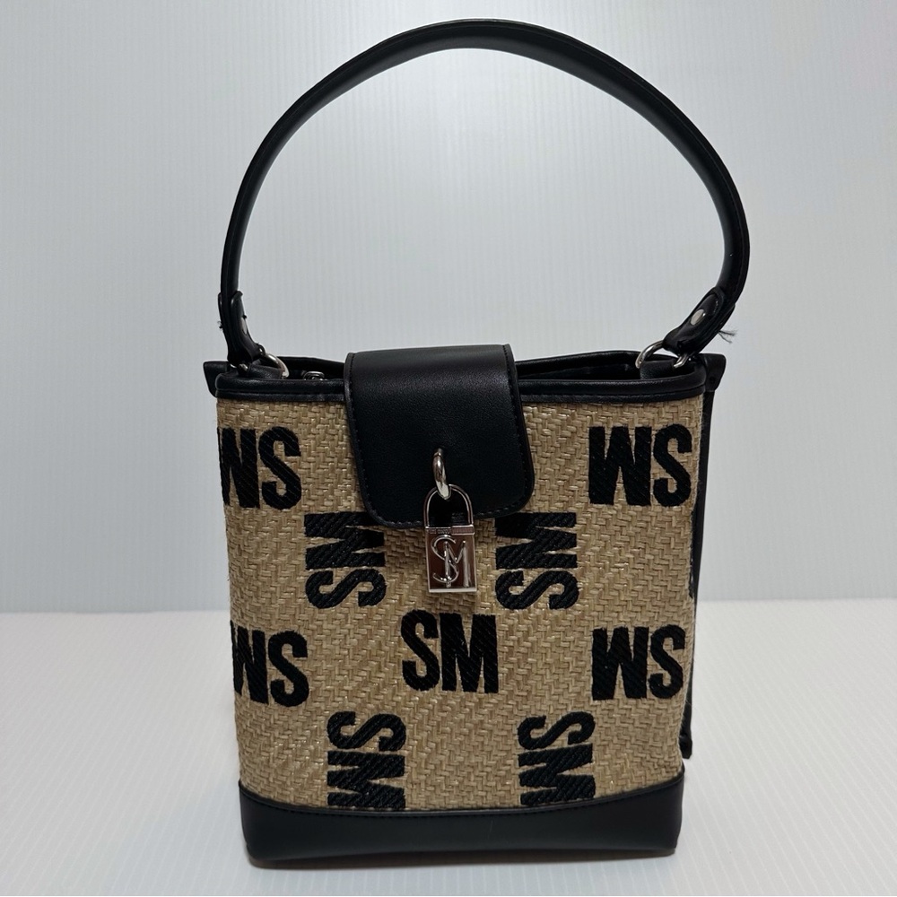 Steve Madden Straw Bucket Bag
